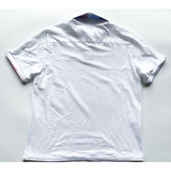 Tommy Bahama Summerlake Check IslandZone Five O'Clock Polo Shirt Size Large - Picture 5 of 8